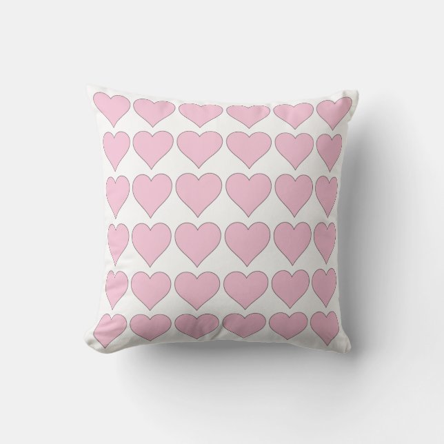 Pink Hearts Thirty Six Cushion (Front)