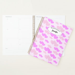 Pink hearts This book belongs to Planner