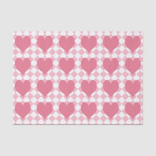 Pink Hearts Tissue Paper