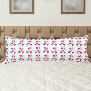 Pink hearts Valentine's Day Body Cushion