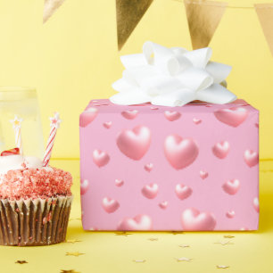 Pink Hearts  Wrapping Paper