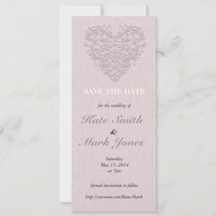 Pink HeartyChic Save The Date