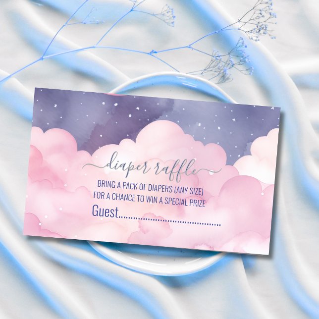 Pink heaven sent diaper raffle Enclosure Card (Creator Uploaded)
