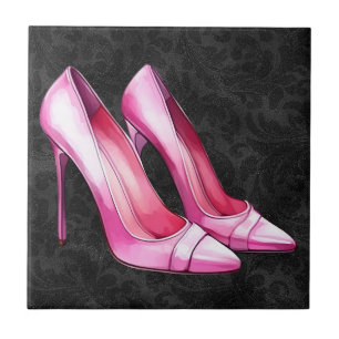 Pink Heels Shoes Tile