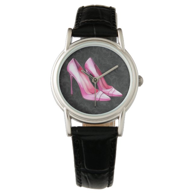 Pink Heels Shoes Watch (Front)