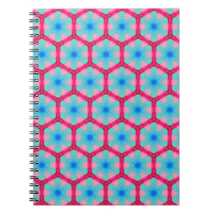 Pink Hexagon Pattern Notebook