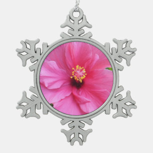 Pink Hibiscus custom ornaments