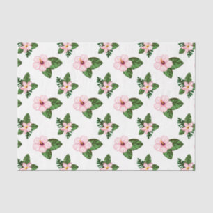 Pink Hibiscus Flowers (Design 41 Pink Series) Tissue Paper