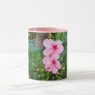 Pink Hibiscus flowers Mug