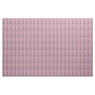 pink hibiscus flowers on fabric