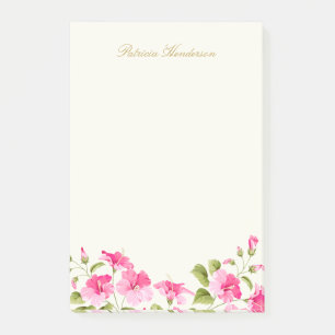 Pink Hibiscus flowers Post-it Notes