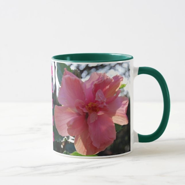Pink Hibiscus in Hawaii Mug (Right)