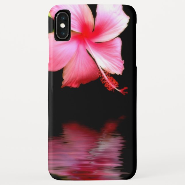 Pink Hibiscus iPhone XS Max Case (Back)