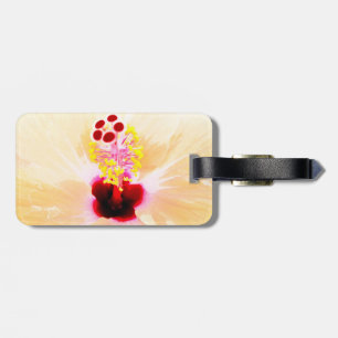 Pink Hibiscus Luggage Tag