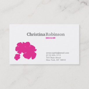 PINK HIBISCUS No. 1 Business Card