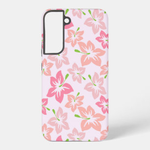 Pink Hibiscus, Pink Flowers, Pattern Of Flowers Samsung Galaxy Case