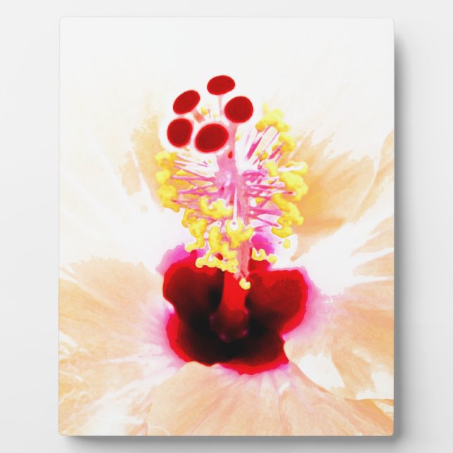 Pink Hibiscus Plaque (Front)