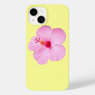 Pink Hibiscus Tropical Flower Case-Mate iPhone 14 Case