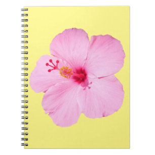 Pink Hibiscus Tropical Flower Notebook