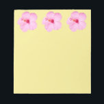 Pink Hibiscus Tropical Flower Notepad<br><div class="desc">Here's a bright,  tropical flower from the islands - a pink hibiscus. This picture comes from the Bahamas.  Check out our store for more beautiful and colourful tropical flowers.  This picture is also featured as the widescreen wallpaper "Pink Hibiscus" from MleWallpapers.com.</div>