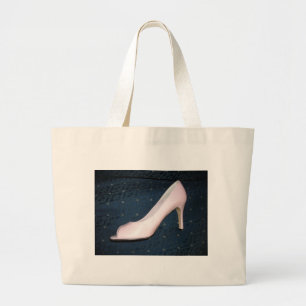 Pink High Heel Shoes Large Tote Bag