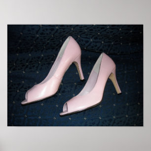 Pink High Heel Shoes Poster