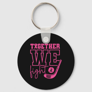 Pink Hockey Together We Fight Breast Cancer Awaren Key Ring