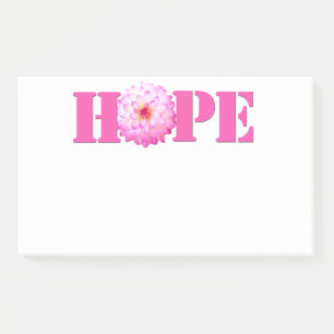 Pink HOPE Dahlia Photo Stationery 10x6 Post-its Post-it Notes