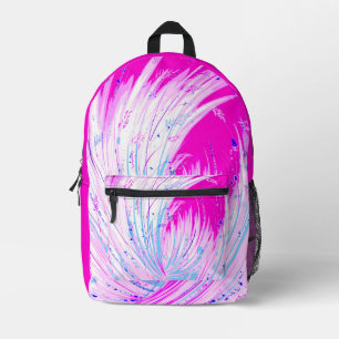 Pink Horizon Printed Backpack