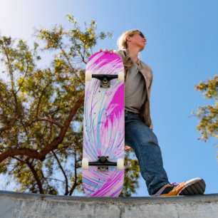 Pink horizon skateboard