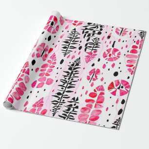 Pink Horizons: Native American Patterns Wrapping Paper