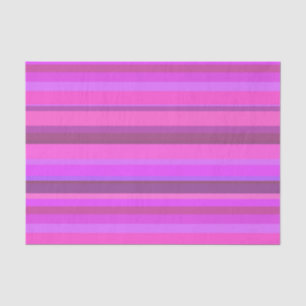 Pink horizontal stripes tissue paper