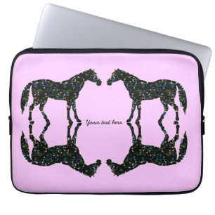 Pink Horse Reflections Laptop Sleeve