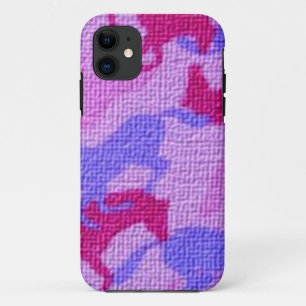 Pink Horses Canvas iPhone 11 Case