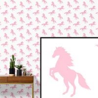 Pink Horses on White