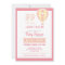 Pink Hot Air Balloon Baby Shower Invitation