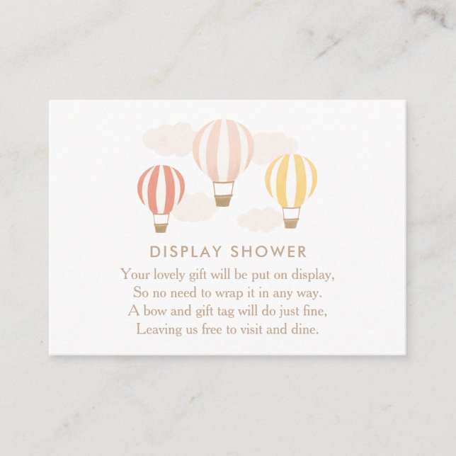 Pink Hot Air Balloons Display Shower Enclosure Car (Front)