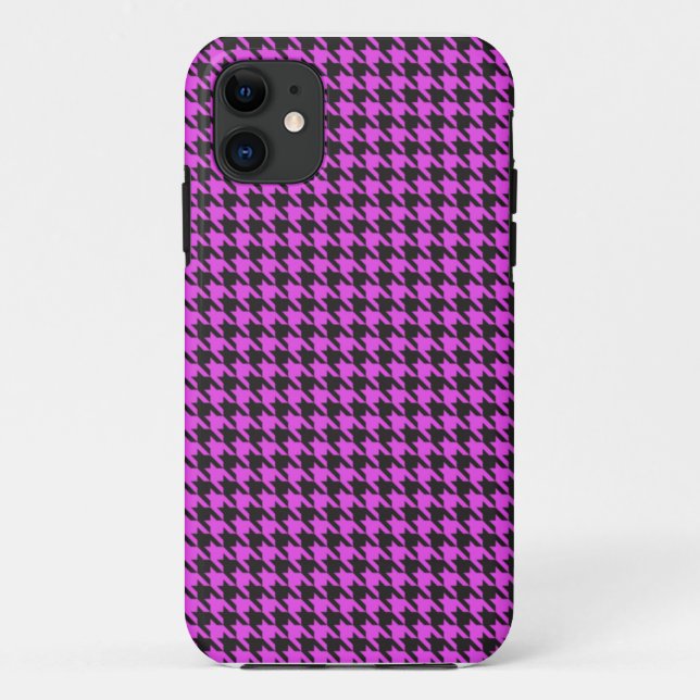 Pink Hounds Tooth iPhone5 Case (Back)