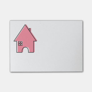 Pink House customisable Realtor Post-It Notes