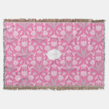 Pink Hummingbird Coquette Personalised floral