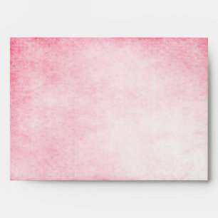 Pink Hummingbird Watercolor Wedding Envelope