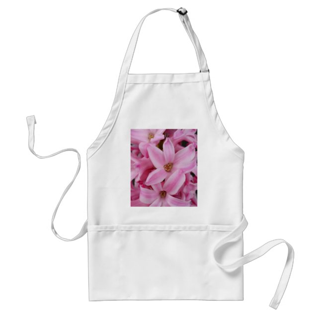 pink hyacinth flower standard apron (Front)