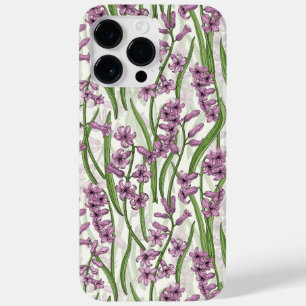 Pink Hyacinth flowers on natural white Case-Mate iPhone 14 Pro Max Case