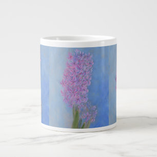 Pink Hyacinth in full bloom Large Coffee Mug