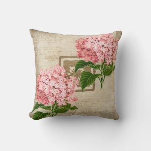 Pink Hydrangea Clusters II Cushion