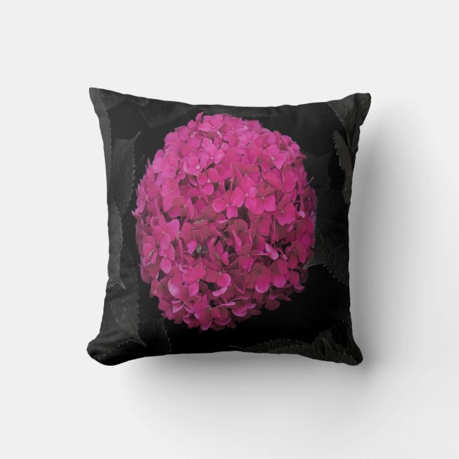 Pink hydrangea cushion (Front)
