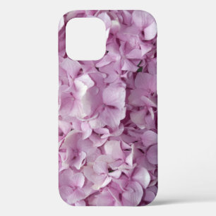 Pink Hydrangea Flowers iPhone 12 Case