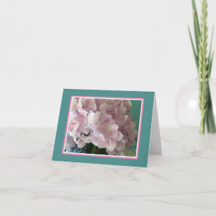 Pink Hydrangea Note Card
