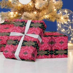 Pink Hydrangea Pattern Wrapping Paper