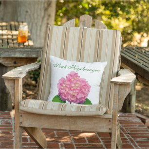 Pink hydrangea pink floral pink flower cushion